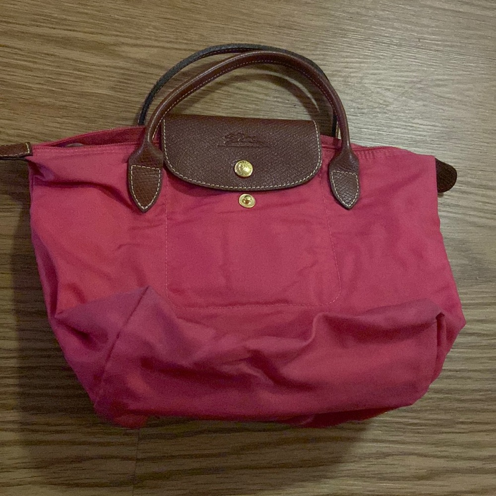Mini hot pink Longchamp bag - as is